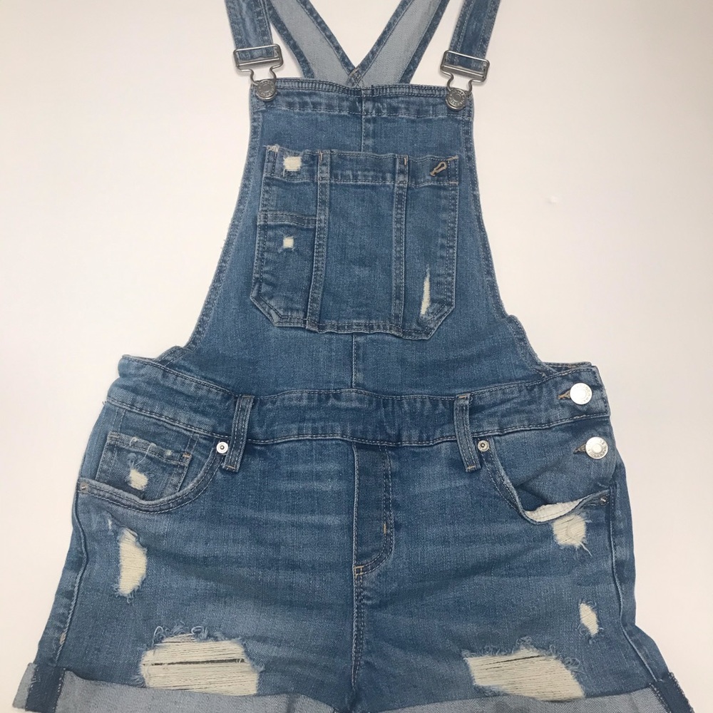 Denim shortalls